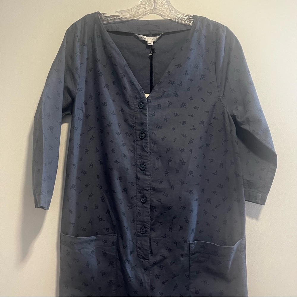 THE NINES by HATCH Button-Front Floral Maternity Jumpsuit - Picture 11 of 16